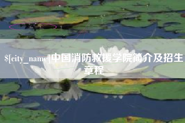宁德中国消防救援学院简介及招生章程