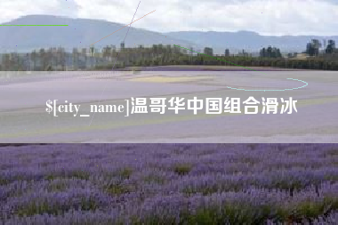 宁德温哥华中国组合滑冰