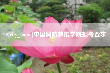 宁德中国消防救援学院报考要求