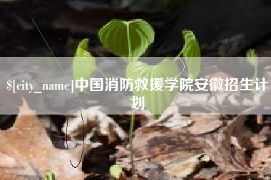 宁德中国消防救援学院安徽招生计划