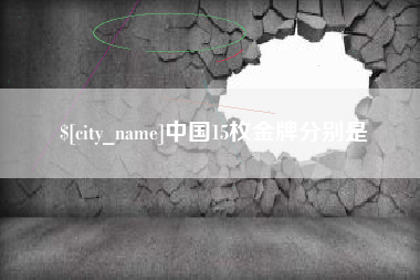 宁德中国15枚金牌分别是
