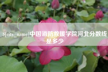 宁德中国消防救援学院河北分数线是多少