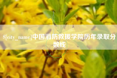 宁德中国消防救援学院历年录取分数线