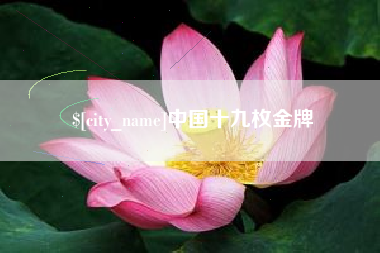 宁德中国十九枚金牌