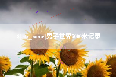 宁德男子世界5000米记录