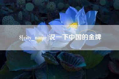 宁德说一下中国的金牌
