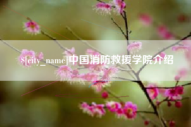 宁德中国消防救援学院介绍