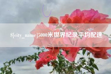宁德5000米世界纪录平均配速