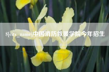 宁德中国消防救援学院今年招生