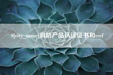宁德消防产品认证证书和cccf