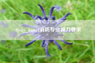 宁德消防专业视力要求