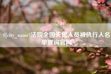 宁德法院全国失信人员被执行人名单查询官网