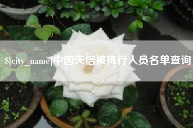 宁德中国失信被执行人员名单查询