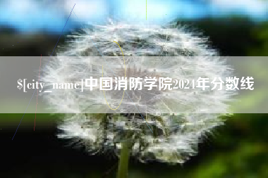 宁德中国消防学院2024年分数线