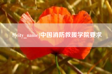 宁德中国消防救援学院要求