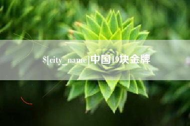 宁德中国19块金牌