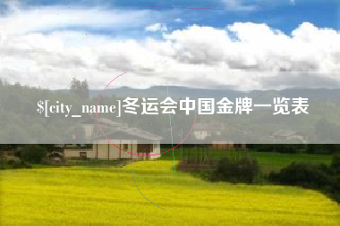宁德冬运会中国金牌一览表