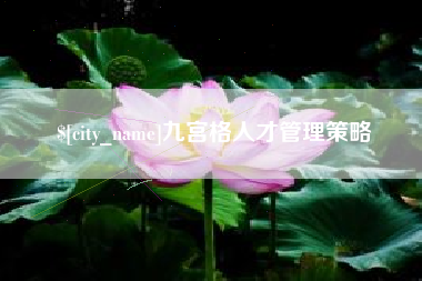 宁德九宫格人才管理策略