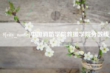 宁德中国消防学院救援学院分数线