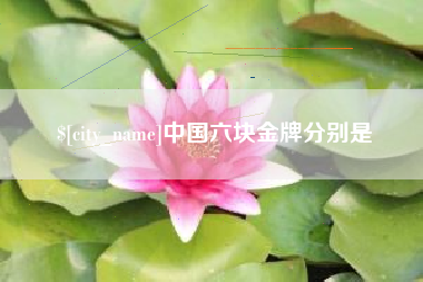 宁德中国六块金牌分别是